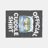 Cuddle Shirt Funny Cute Frogs Cozy Fleece Deken (Voorkant (Horizontaal))