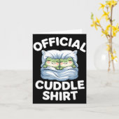 Cuddle Shirt Funny Cute Frogs Cozy  Kaart (Gele Bloem)