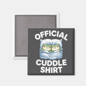 Cuddle Shirt Funny Cute Frogs Cozy  Magneet (Voorkant / Achterkant)