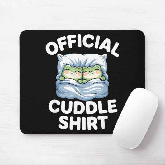 Cuddle Shirt Funny Cute Frogs Cozy  Muismat (Met muis)