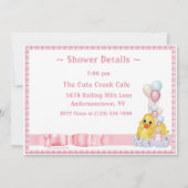 CuddleCreek® BathTimeDuck Shower Invitation Kaart (Achterkant)