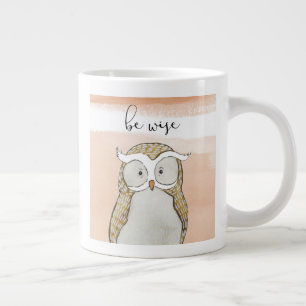 Cuddlies Owl   Be Wise Grote Koffiekop