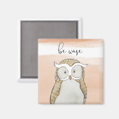 Cuddlies Owl | Be Wise Magneet (Voorkant / Achterkant)