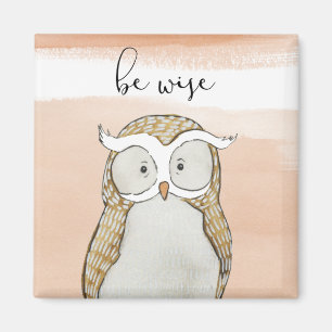 Cuddlies Owl   Be Wise Magneet