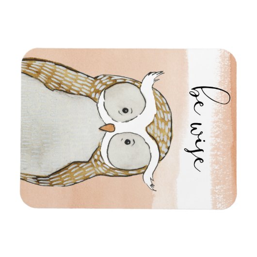 Cuddlies Owl | Be Wise Magneet (Horizontaal)