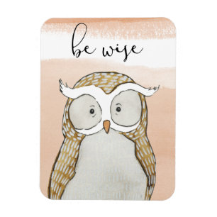 Cuddlies Owl   Be Wise Magneet