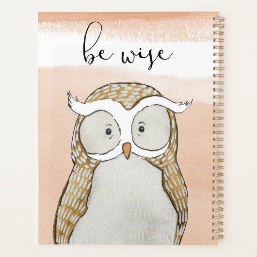 Cuddlies Owl | Be Wise Planner (Achterkant)