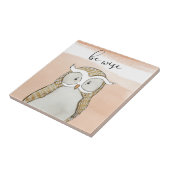 Cuddlies Owl | Be Wise Tegeltje (Zijkant)