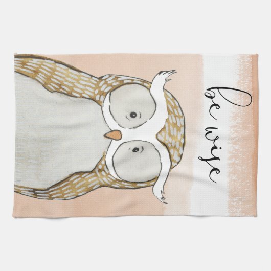 Cuddlies Owl | Be Wise Theedoek (Horizontaal)