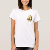 Cuddly Avocado Buddy with Big Pit T-shirt (Voorkant)