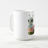 Cuddly Caterpillar A Whimsical Crochet Friend T-Sh Koffiemok (Voorkant links)