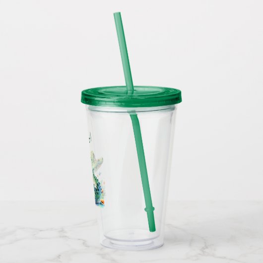 Cuddly Croc Time - Personalized Kids' Tumbler Acryl Drinkbeker (Links)