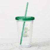 Cuddly Croc Time - Personalized Kids' Tumbler Acryl Drinkbeker (Achterkant)
