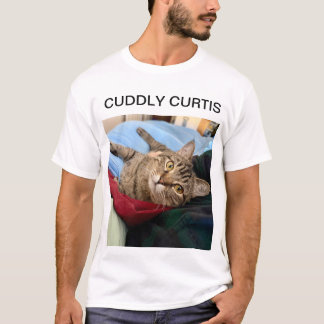 Cuddly Curtis De Tabby Kat T-shirt