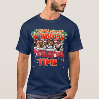 Cuddly Dogs Christmas Decoration Hondenliefhebber T-shirt