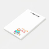 Cuddly Ginger Cat Snuggle Mode Post-it® Notes (Schuin)