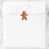 Cuddly Gingerbread Cheer Ronde Sticker (Tas)