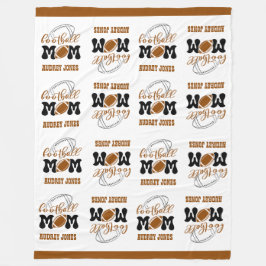 Cuddly Large Size Football Mama Fleece Deken