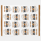 Cuddly Large Size Football Mama Fleece Deken (Voorkant (Horizontaal))