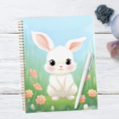 Cuddly Meadow: Baby Konijn in de lentebloemen Planner