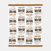 Cuddly Medium Size Football Mom Fleece Deken (Voorkant)