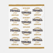 Cuddly Medium Size Football Papa Fleece Deken (Voorkant)
