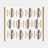 Cuddly Medium Size Football Papa Fleece Deken (Voorkant (Horizontaal))