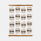 Cuddly Small Size Football Mama Fleece Deken (Voorkant)