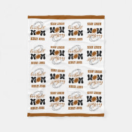 Cuddly Small Size Football Mama Fleece Deken