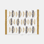 Cuddly Small Size Football Papa Fleece Deken (Voorkant (Horizontaal))