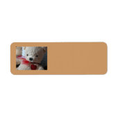 Cuddly Teddy Bear - retouradres label (Voorkant)