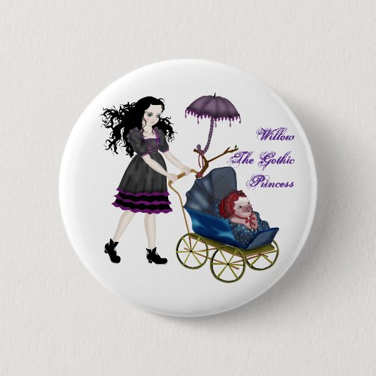 Cudendst Bacon White Button Pin (Voorkant)