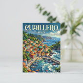 Cudillero Spanje Briefkaart (Staand voorkant)