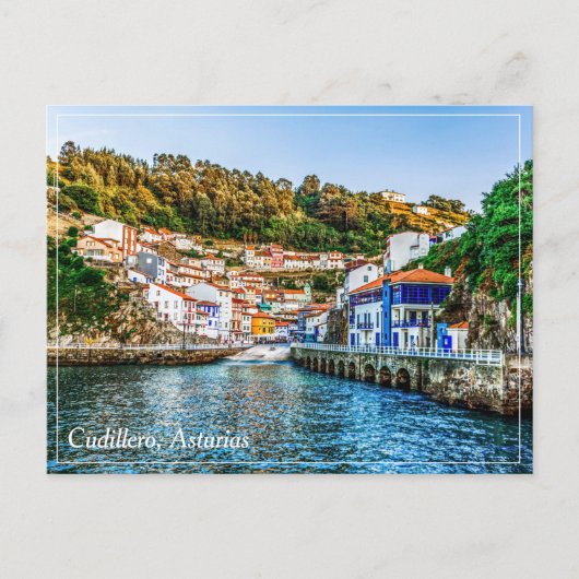Cudillero, vissersdorp in Asturië. Spanje. Briefkaart (Voorkant)