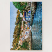 Cudillero, vissersdorp in Asturië. Spanje. Legpuzzel (Verticaal)