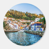 Cudillero, vissersdorp in Asturië. Spanje. Magneet (Voorkant)