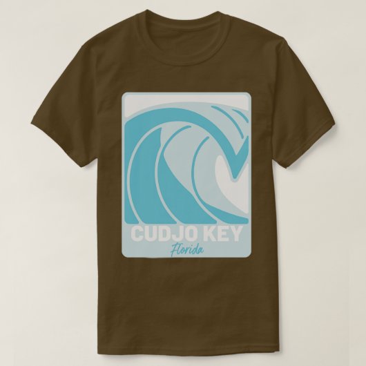 Cudjo Key Florida Atlantische Oceaan FL Crashing W T-shirt (Design voorkant)