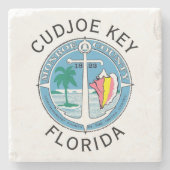 Cudjoe Key - Florida Keys Stenen Onderzetter (Voorkant)