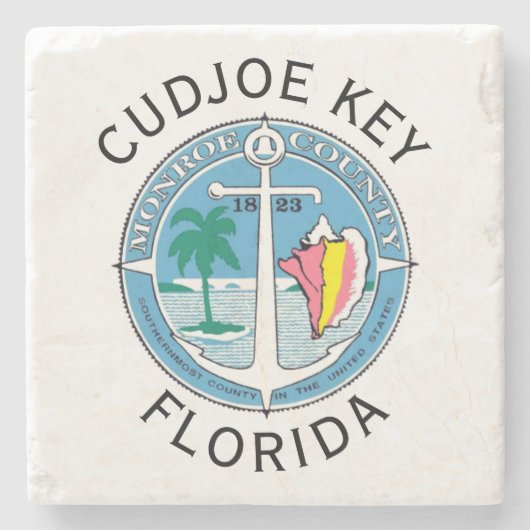 Cudjoe Key - Florida Keys Stenen Onderzetter (Voorkant)