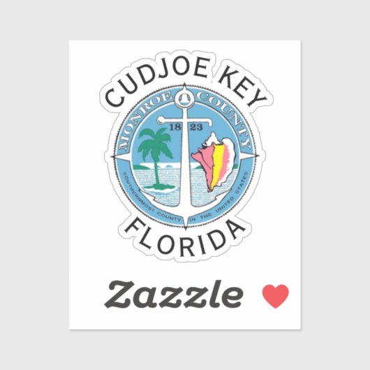 Cudjoe Key - Florida Keys Sticker (Vel)