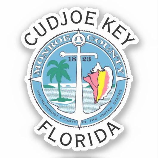 Cudjoe Key - Florida Keys Sticker (Voorkant)