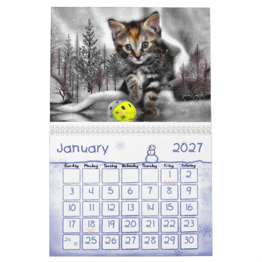 Cudly Kittens Kalender (Jan 2027)