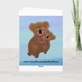 Cudly Koala Baby Kaart (Achterkant)