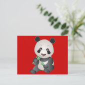 Cudly Panda Briefkaart (Staand voorkant)