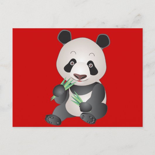 Cudly Panda Briefkaart (Voorkant)