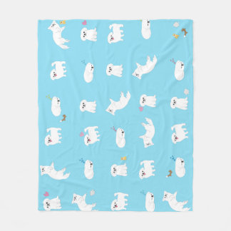 Cudly Pekingese Blanket Fleece Deken