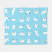 Cudly Pekingese Blanket Fleece Deken (Voorkant (Horizontaal))