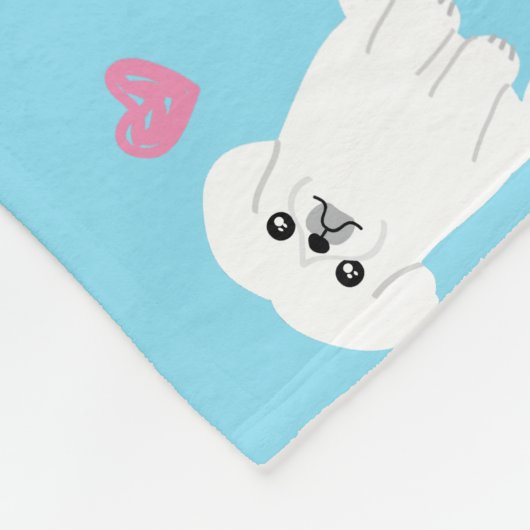 Cudly Pekingese Blanket Fleece Deken (Hoek)