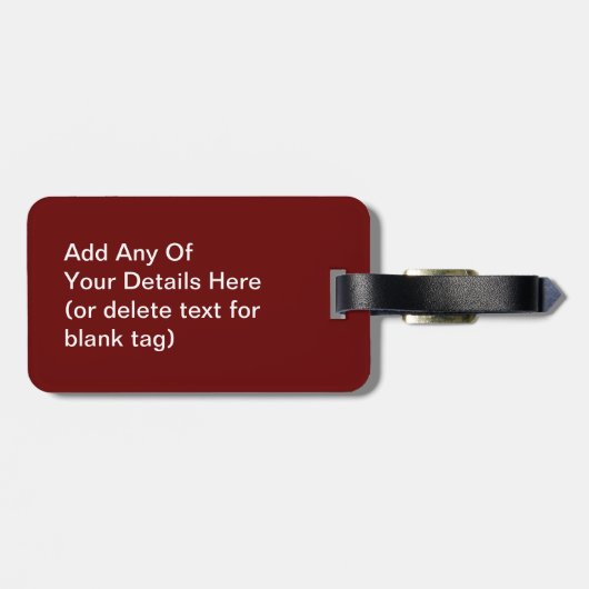 Cudly Pug Bagagelabel (Achterkant horizontaal)