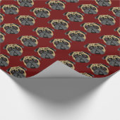 Cudly Pug Cadeaupapier (Hoek)
